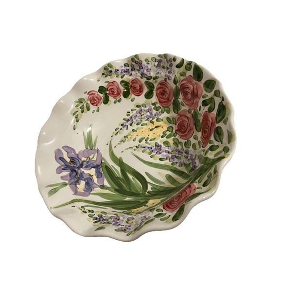 Dillards 2017 Don Swanson "Heavenly Garden" or English Garden pedestal compote - Picture 13 of 16